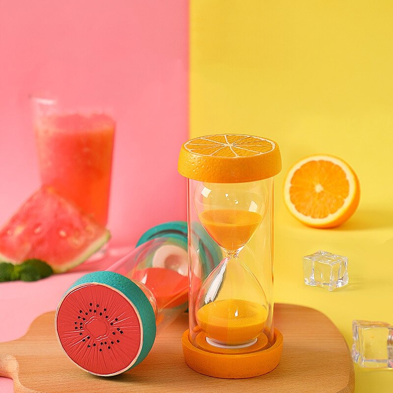 30 minuten fruit zandloper klok thuiskantoor bureau ornamenten kind anti-val zandloper 1