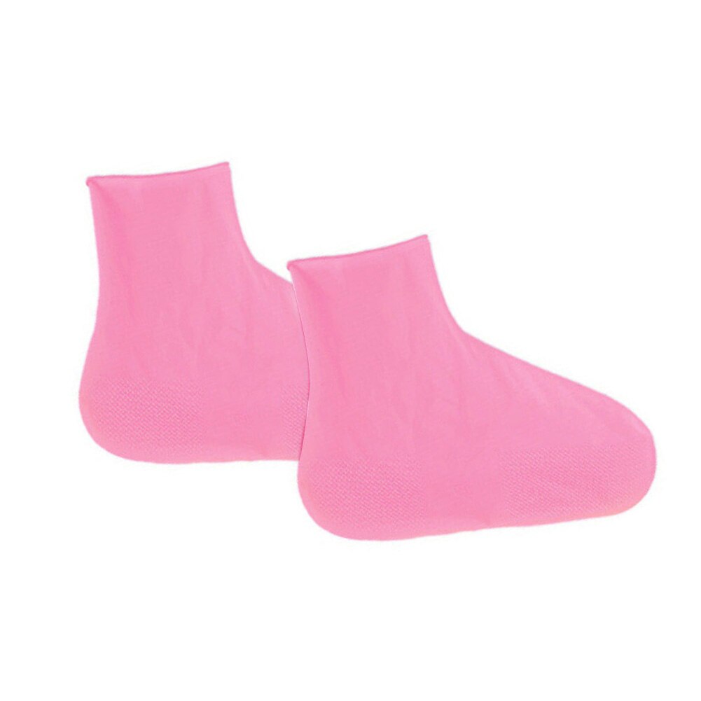 1 paire anti-dérapant réutilisable Latex chaussures couvre imperméable botte de pluie couvre-chaussures-B5: Rose / L
