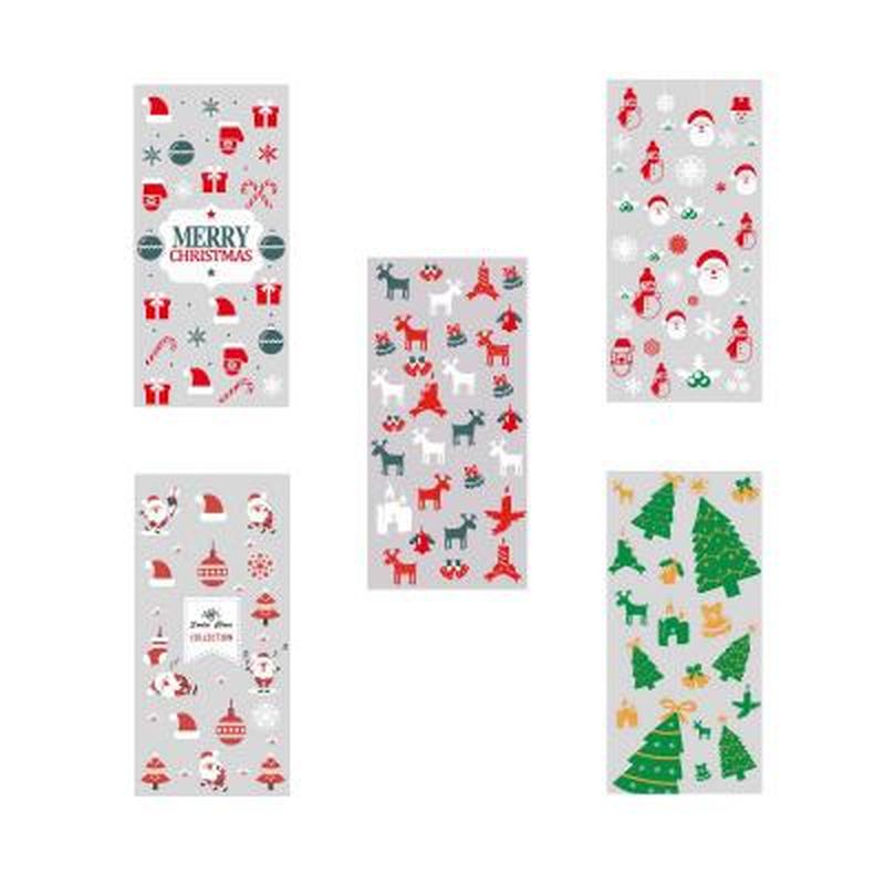 50Pcs Kerstman Kerstboom Elanden Pvc Zakken Transparant Clear Zak Cadeau Voor Kerst Bakken Candy Cookie Verpakking tassen