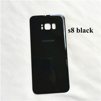 Samsung Galaxy S8 plus case Original 3D Glass Back Cover Battery Case Samsung S8 Housing Cover Replacement + Adhesive Sticker: s8 black