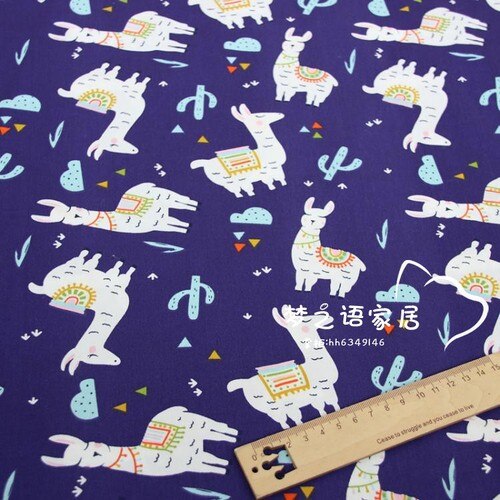 160cm * 50cm Karikatur Alpaka baumwolle stoff DIY bettwäsche bekleidung kleid Patchwork stoff freundlicher handarbeit baumwolle tuch: E
