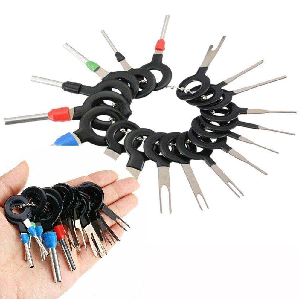 36/18pcs Automotive Plug Terminal Remove Tool Set Key Kit Electrical Crimp Car Pin Extractor Connector Wire Accessories X3B0