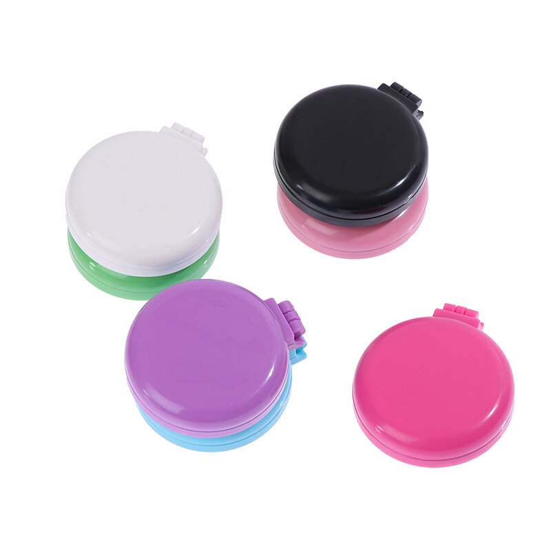 Women Girl Travel Foldable Folding Hair Brush with Mirror Pocket Air Bag Comb
