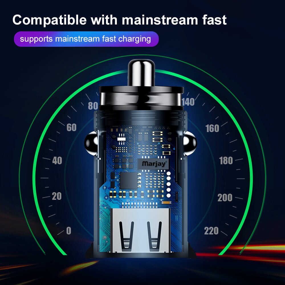 Marjay Rode USB Car Charger Voor iPhone X Xiaomi Redmi Note 7 Samsung S10 Tablet Dual 3.4A Snelle Lader Auto -Charger Adapter In Auto