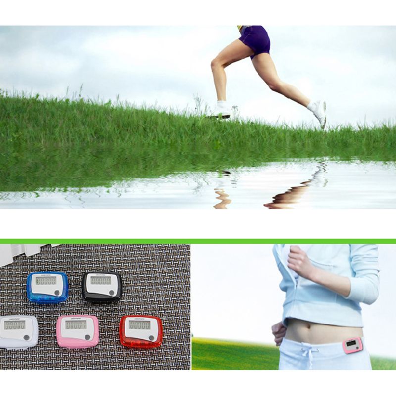 Digital Pedometer Counting Walking Steps LCD Display 99999 Digit Smart Counter