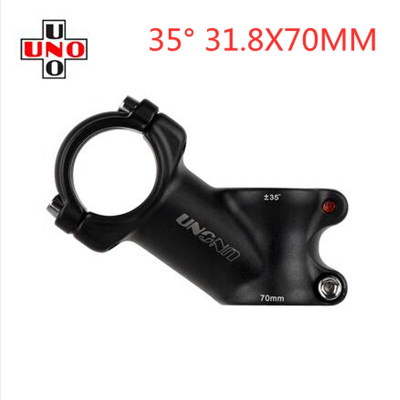 Uno mtb mountainbike racercykel frempind 28.6mm gaffel 25.4/31.8mm 35 grader 70/90/100/110mm cykel frempind sort og sølv: Lille 31 8-70mm