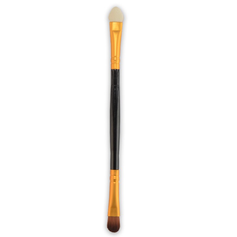 Brosse de maquillage en éponge à double tête, 1 pièce, pour fard à paupières, offre spéciale: Orange