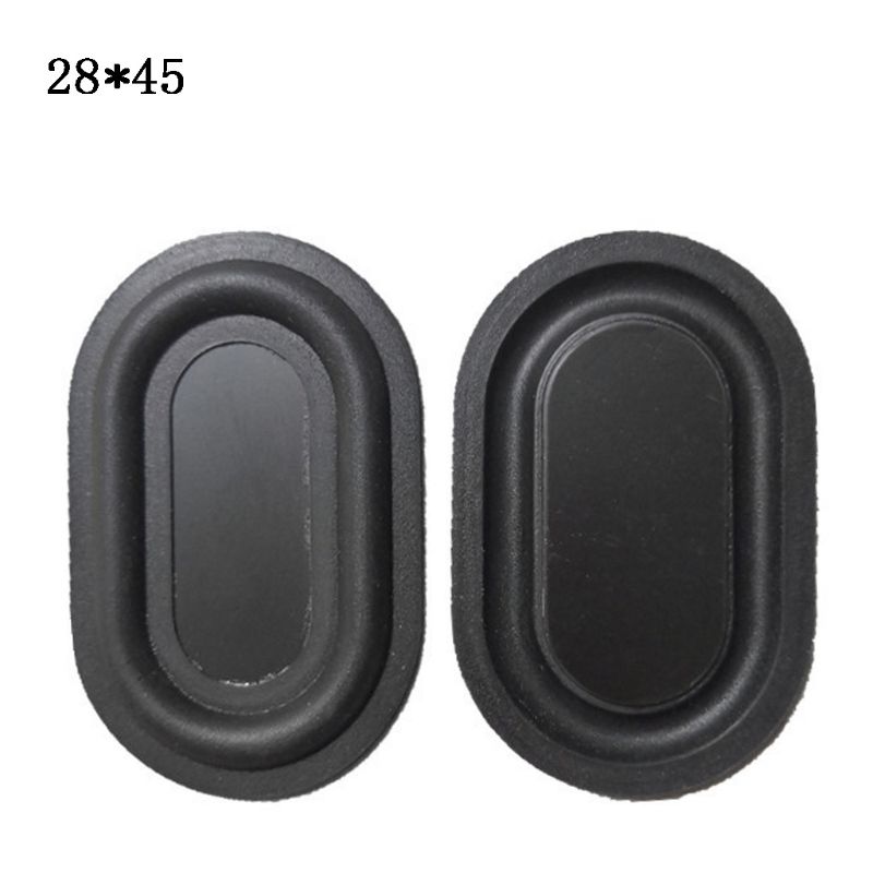 2PCS Oval Form Bass Membran Gummi DIY Lautsprecher Platte Passive Kühler Hilfs Bass Vibration Platten 2040-6090: B