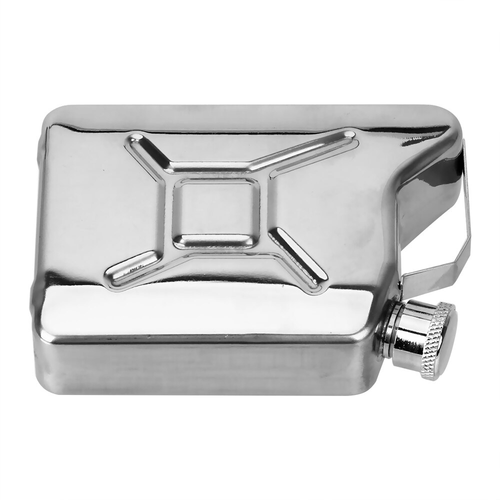 HILIFE Drinkware Hip Flasks Whisky Vodka Bottle Kit Alcohol Wine Container Gasoline Bucket Style 5oz Stainless Steel