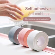 PVC Sealing Tape Waterproof Mildew-proof Self Adhesive Gap Strip Tape for Bathroom Toilet Floor Wall Corner Kitchen Accessories