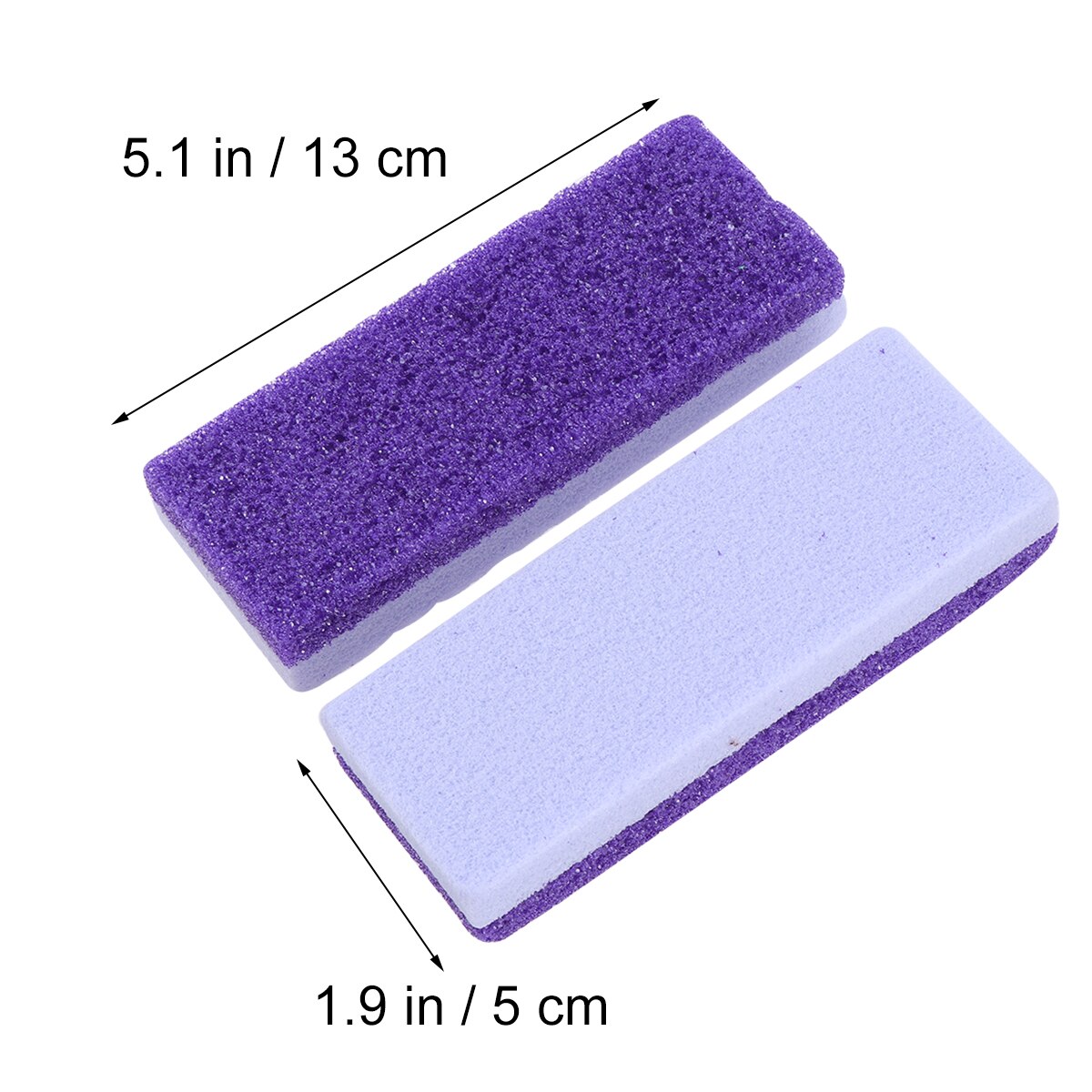 2 stk fodpleje exfoliator pedicure værktøj fod pimpsten blok callus remover scrubber død hård hudfjerner rengøringsmiddel  a35