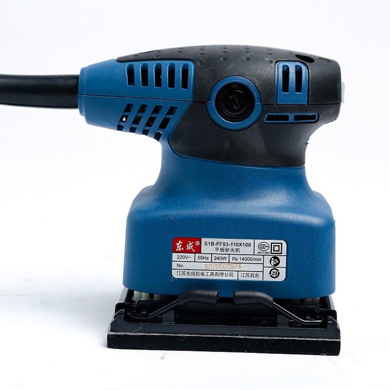 220V Flat Sander Woodworking Electric Sander Wood Putty Sheet Metal Paint Polishing Machine Sandpaper Machine Power Tool 240W