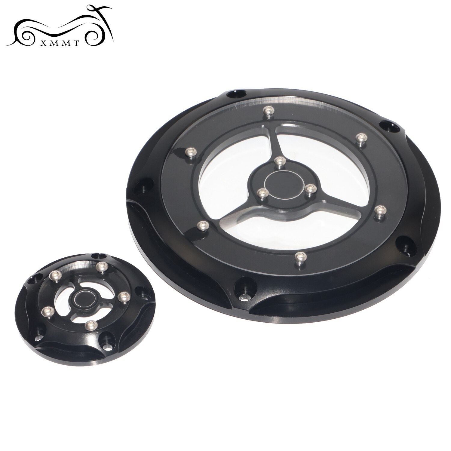 Motorcycle CNC Derby Cover Timing Timer Covers 5 holes Black Chrome Aluminum Set For Harley Electra Road Glide Road King