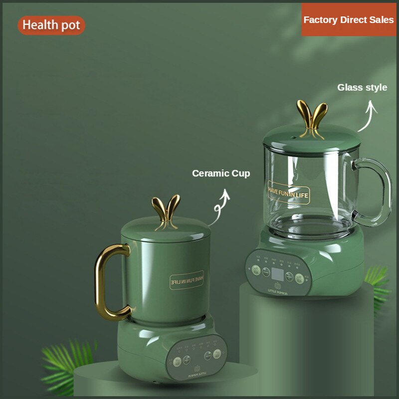 Mini cerâmica/vidro chaleira elétrica multifuncional reserva de controle temperatura pote saúde eletrodomésticos thermo pot bule