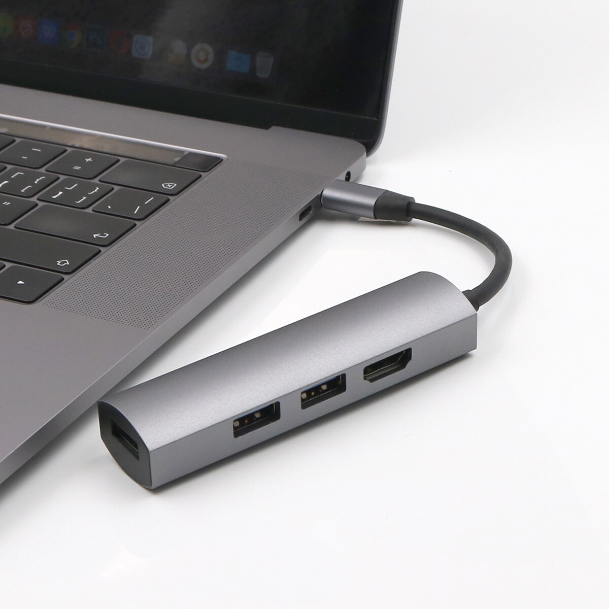 USB C Hub - Type-C to HDMI Adapter Dock - Multi USB 3.0 Ports - 4K Resolution Support - Aluminum Alloy