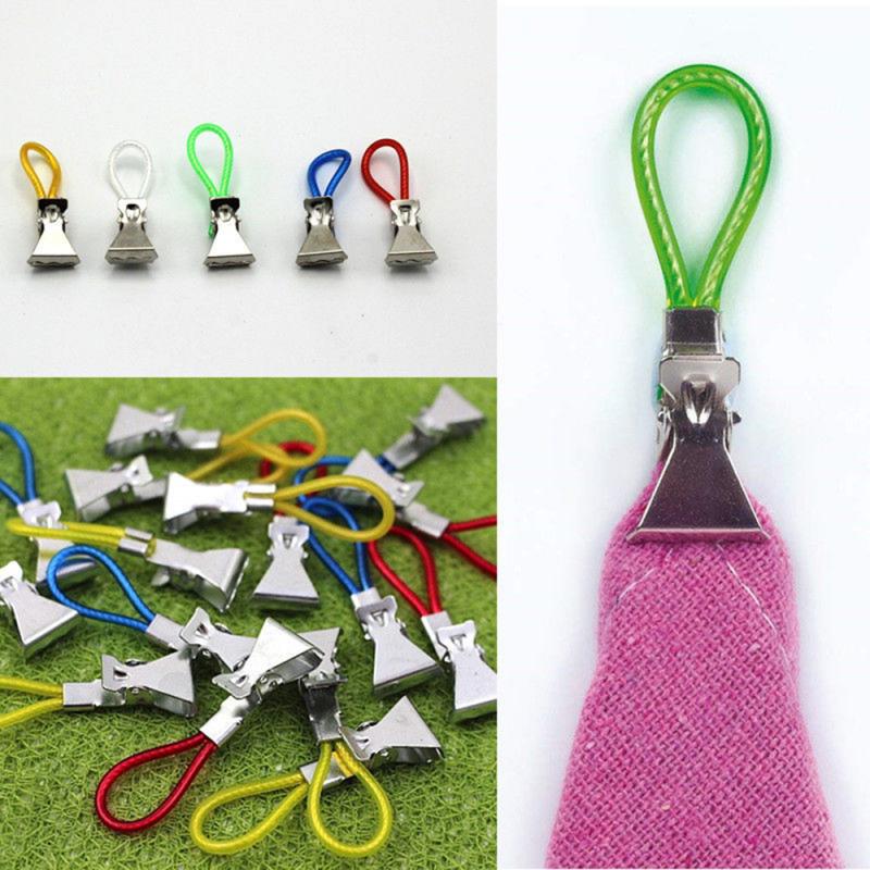 5PCS Tea Towel Hanging Clips On Hooks Loops Hand Towel Hangers Household Kitchen Bathroom Organizer Multifunction Tool