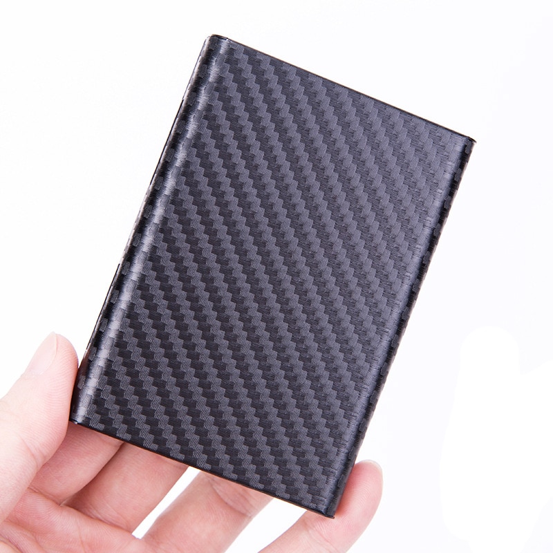 Card Holder Super Light Carbon Fiber Name ID Credit Card Holder Business Card Case Organizer For Men