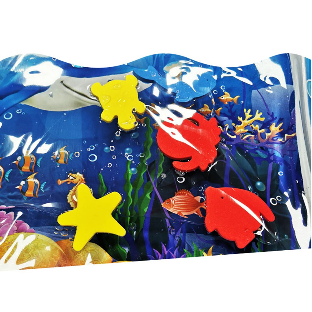 Baby Inflatable Patted Play Mat Ocean Fish Pattern Water Play Cushion Kids Summer Games Pads Beach Lawn Sprinkler Pads