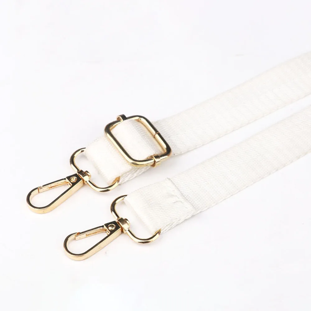 Sangle de sac en nylon pour femme, large sangle de remplacement, 1.3m de long, accessoires de messager, initiée: Rose Gold