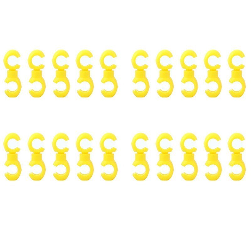 20/10 pcs Bicycle MTB Brake Cable S Style Clips Buckle Hose Guide Bike Cross Line Clip: 20 pcs Yellow