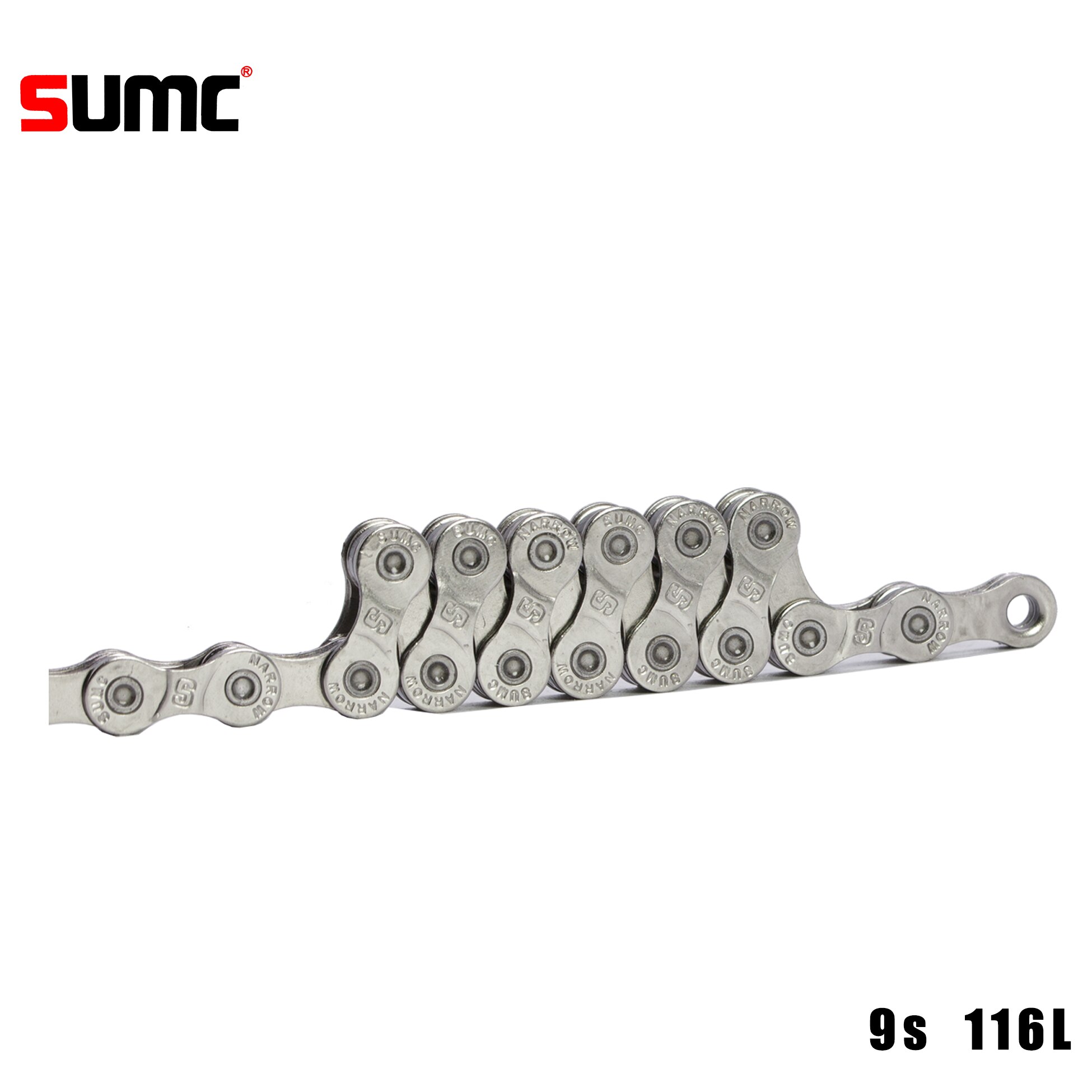 SUMC YBN Bike Chain 9 10 11 12 Speed MTB Mountain bike Road Bicycle, Neon-Like, Silver, Black, Gold,114/120/126L