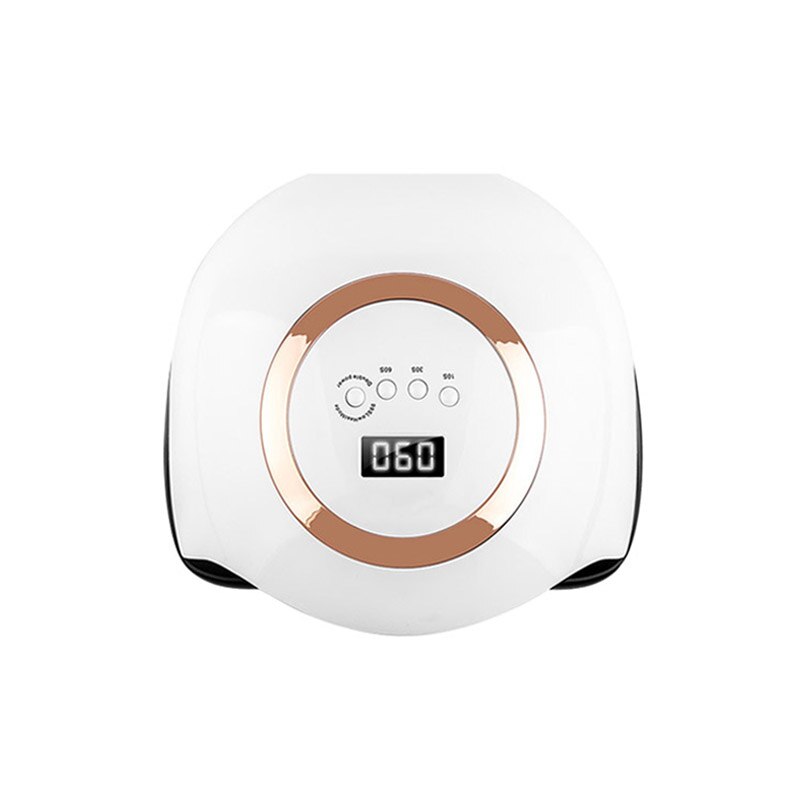 SUN BQ5T-lámpara UV LED de 120W, luz de hielo de alta potencia, secado rápido de esmalte de Gel, autodetección, herramienta de manicura pedicura: Gris claro / EU