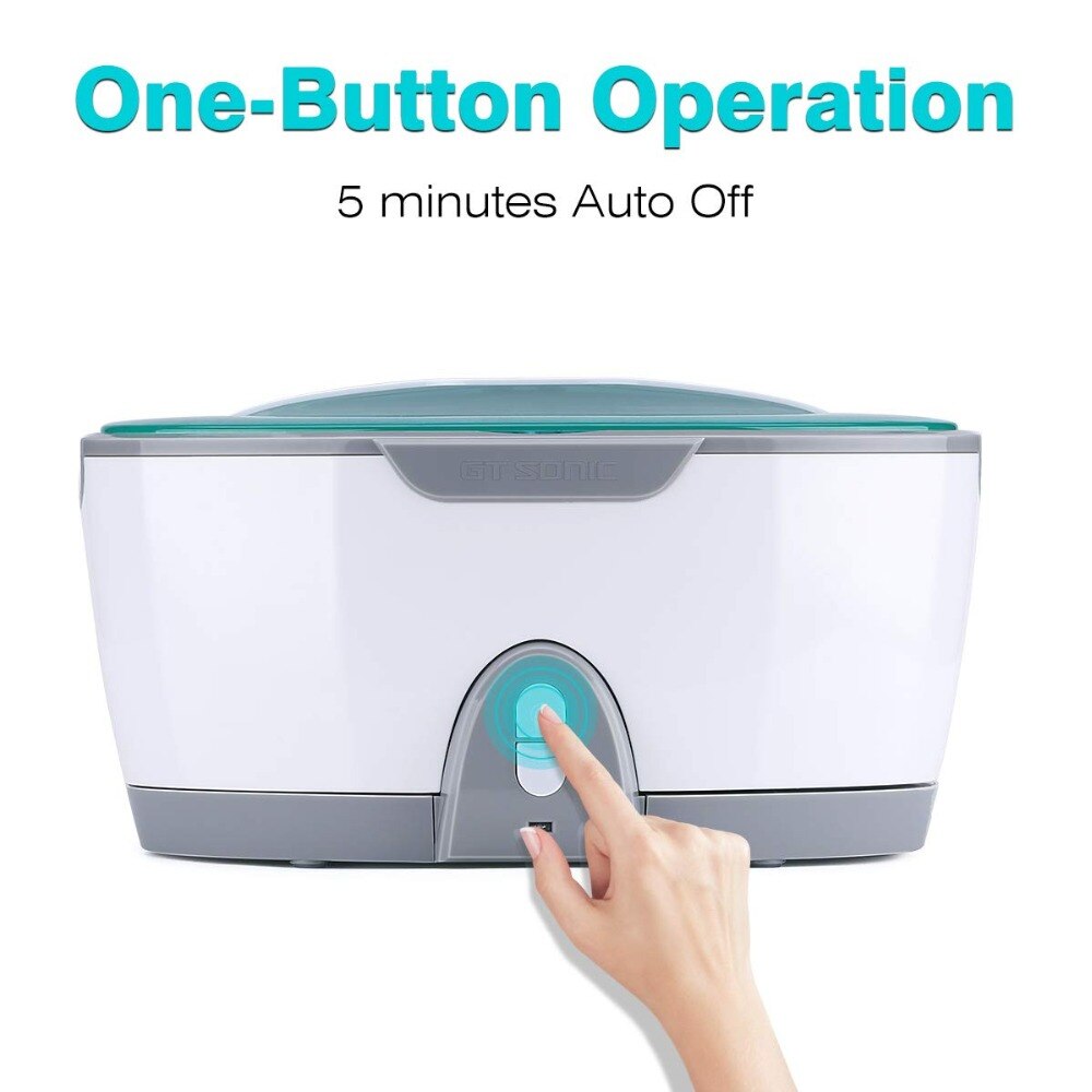 GT sonic 450ml Ultra sonique nettoyant bain minuterie bijoux brosse lunettes manucure pierres coupe dentaire rasoir pièces ultrasons sonic