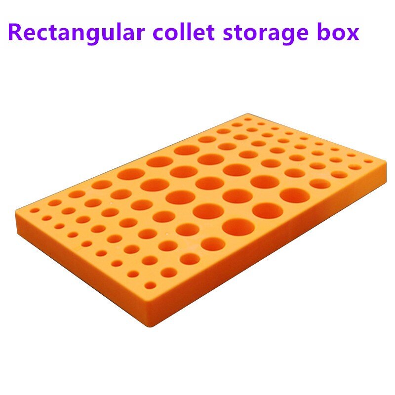 CNC machining center ER collet storage box 88 holes ER16 ER20 ER25 ER32 chuck finishing rack plastic box