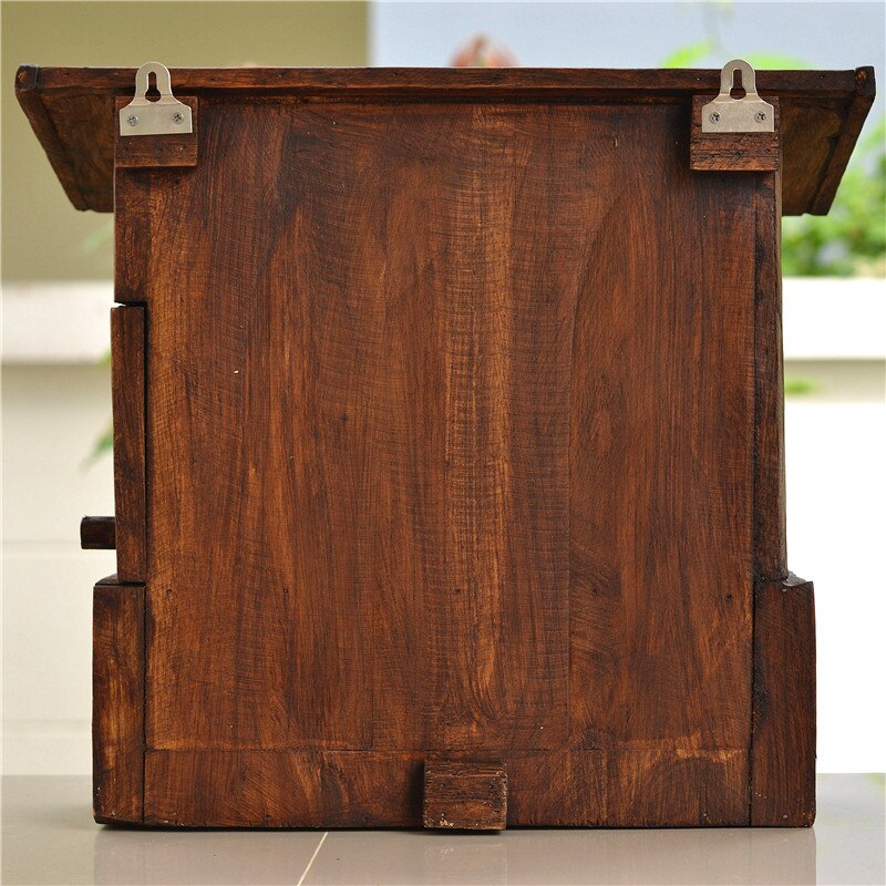 35X38X17CM Wooden Outdoor Mailbox Wall Mounted Newspaper Letterbox Waterproof Post Box Home Company Garden Decor