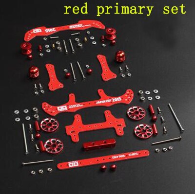 Yang Kai 4WD Modifica FAI DA TE Set FM MA/AR Telaio Pneumatico Ruota di Guida Hub Rubinetto Phoenix Coda per Tamiya mini Modello di Auto: red primary set