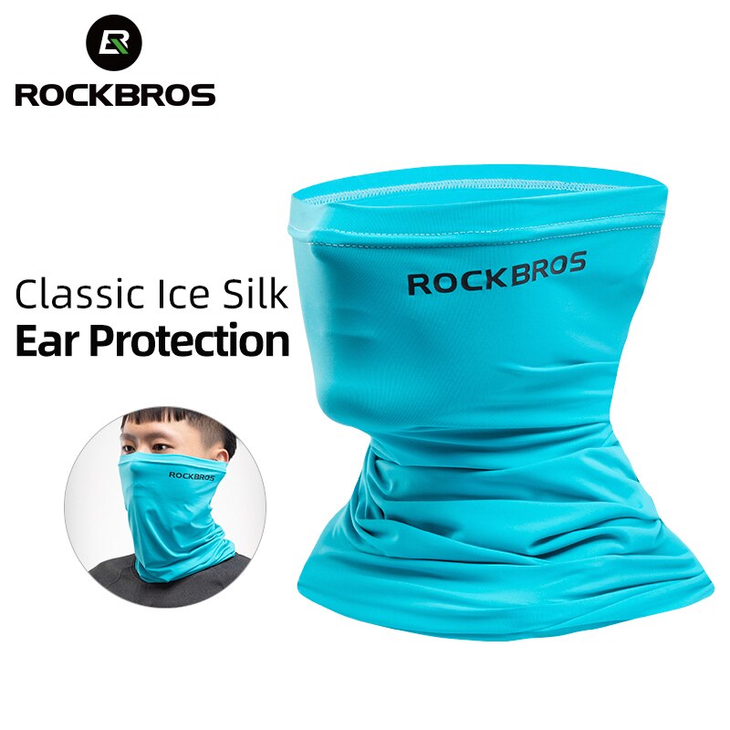 ROCKBROS Cycling Absorb Sweat Riding Scarf Bike Summer Bandana Face Scarf Neck Gaiter Bicycle Sun Protection Sport Face Mask