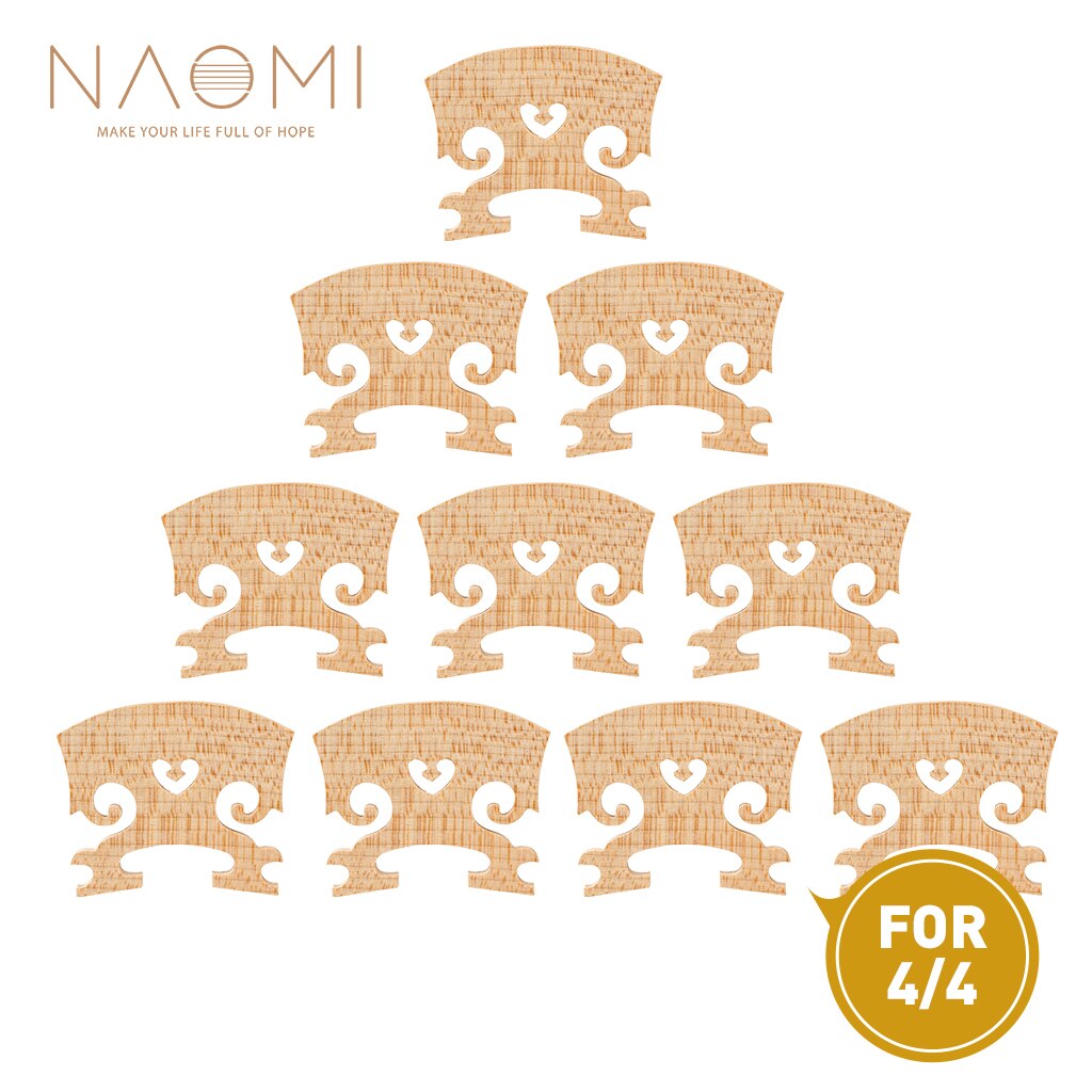 10pcs 4/4 Classical Standard Maple Wood Violin Bridge Acoustic Or Electric Violin Fiddle Bridge