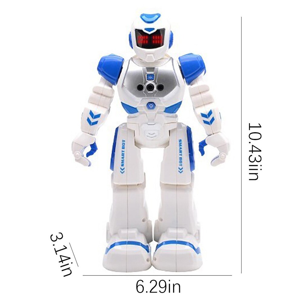 RC Smart Gesture Sensor Dance Robot Programable Inteligente Electric Sing Remote Control Educational Humanoid Robotics Kids Toys: Blue