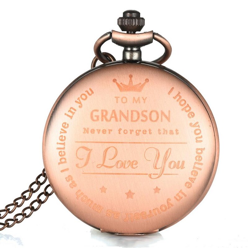 Fars dag vintage kæde retro lommeur halskæde til bedstefar far afslappet klassiske memorial ure mandligt ur: 2