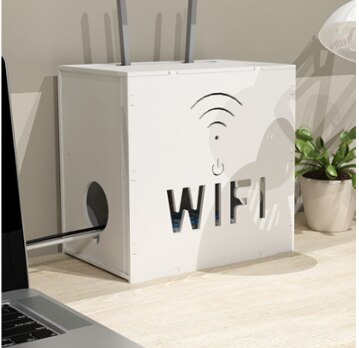 Wifi Router Storage Boxes Cable Power Plus Wire Bracket wire plug-in cable box power cord hidden box set top box storage shelf: Wifi  2 layer