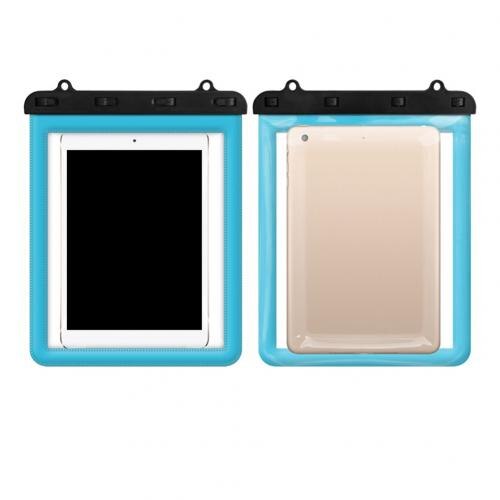 Fodral för ipad vattentät undervattens surfplatta skyddsfodral torr förvaringsväska fodral surfplattor & e-bokslåda: Ljusblå