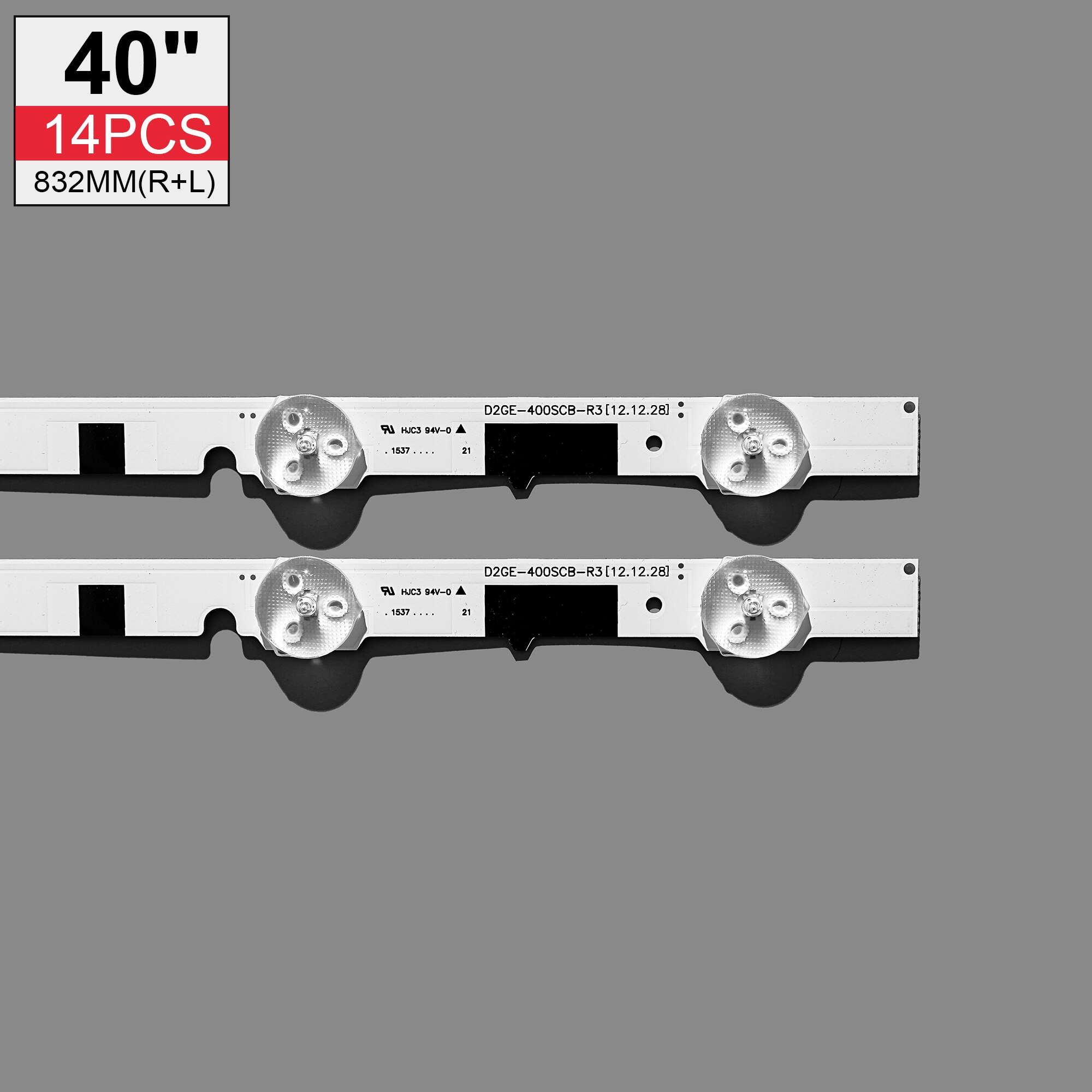 Tira de led de retroiluminación para TV Samsung, luz para modelos D2GE-400SCA-R3, UA40F5500, 2013SVS40F, UE40F6400, D2GE-400SCB-R3, UE40F5000 y UE40F5700 de 40&quot;, 832mm