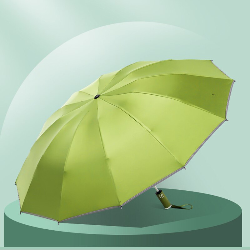 Automatic Folding Strong Umbrella for Men Women Windproof 12Ribs Reverse Umbrella Wind Resistant Trip inverted Rain Umbrella
