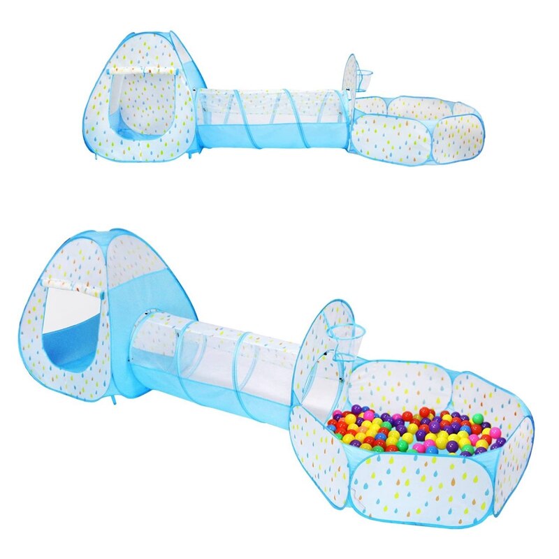 Kids Play Tent Kruipen Tunnel En Bal Pit Met Basketbal Hoepel Speelhuisje Voor Indoor Of Outdoor Geven Aan Kinderen Beste