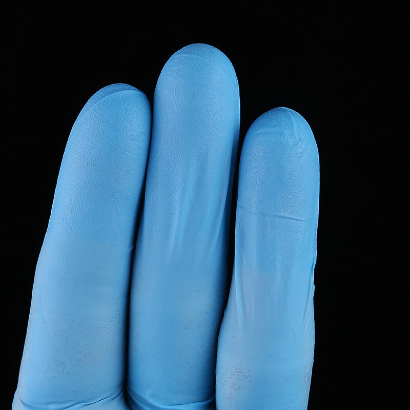 Fødevaregodkendt bagning køkkengummi engangshandsker skridsikre anti-syre alkali lab industrielle fødevare latex tynde handsker 100 stk.