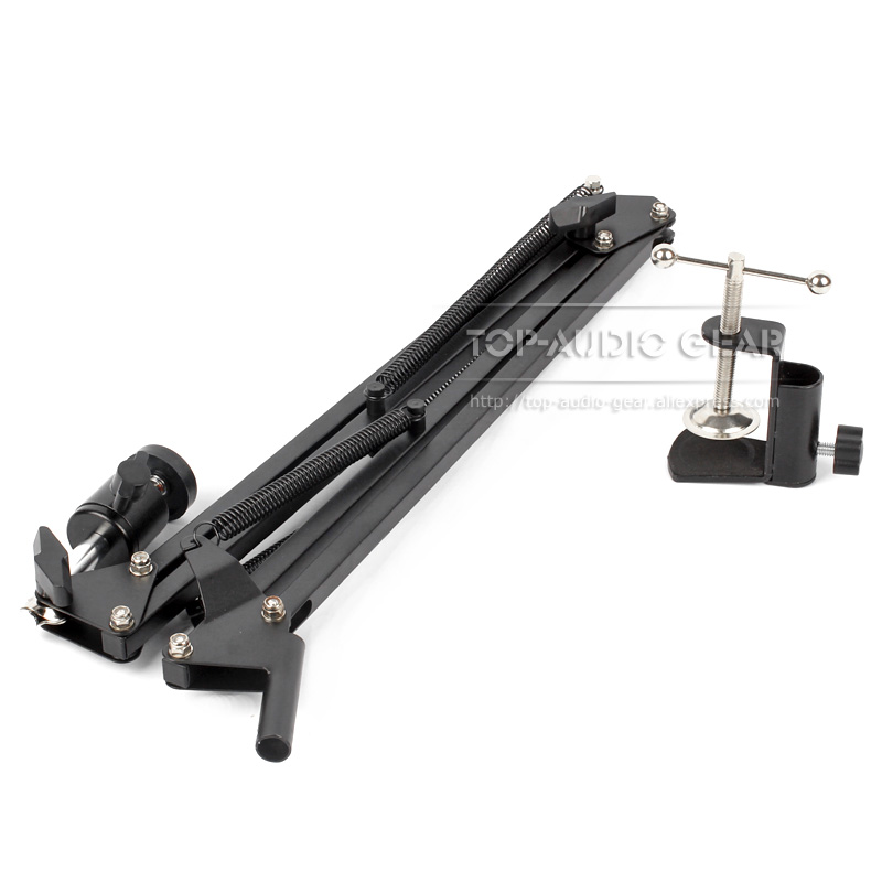 Bureau Suspension Bras De Ciseaux Micro Rack Pour SHURE MV 5 MV5 Table Ordinateur De Bureau D'enregistrement Pied De Micro Perche Monture Pour Support Pince