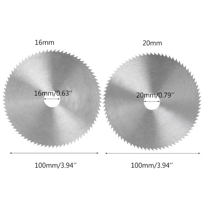 4 Inch Ultra Thin Steel Circular Saw Blade 100mm Bore Diameter 16/20mm Wheel Cutting Disc For Woodworking Rotary Tool