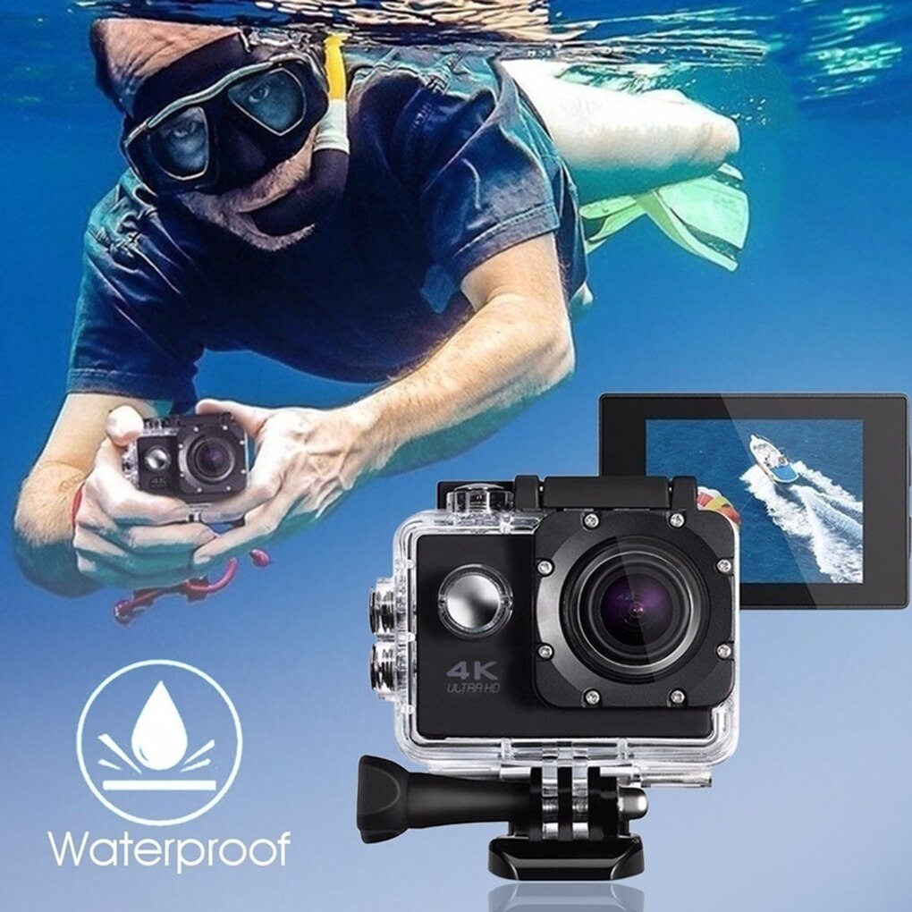 4K Outdoor Sports Action Camera 1080P WIFI 30m Waterproof 170 Degree Wide-Angle Lens 12MP/5MP Extreme Sports DV Cam Camcorder