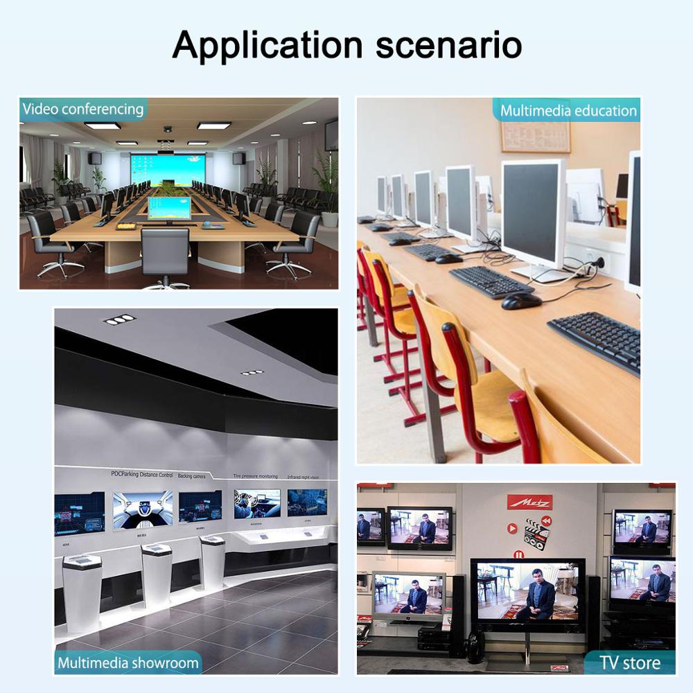 Tesmart 2 In 8 Out Hdmi Switch Splitter 2X8 Met Ir Afstandsbediening Dual Display Resolutie Aan Tot 4K(3840*2160) 1080P 3D, Grijs, Rood