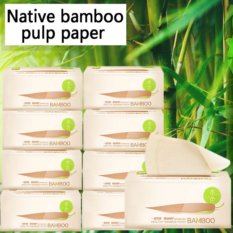 3 Bags 3-Layers Extractable Toilet Paper Soft Wood Pulp Pumping Tissue Napkin