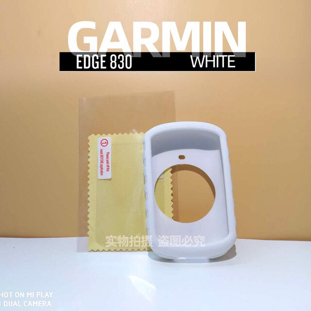 Garmin – etui de Protection 530 Silicone EDGE 830, Film de Protection pour écran d'ordinateur de vélo GPS 820: 830 White