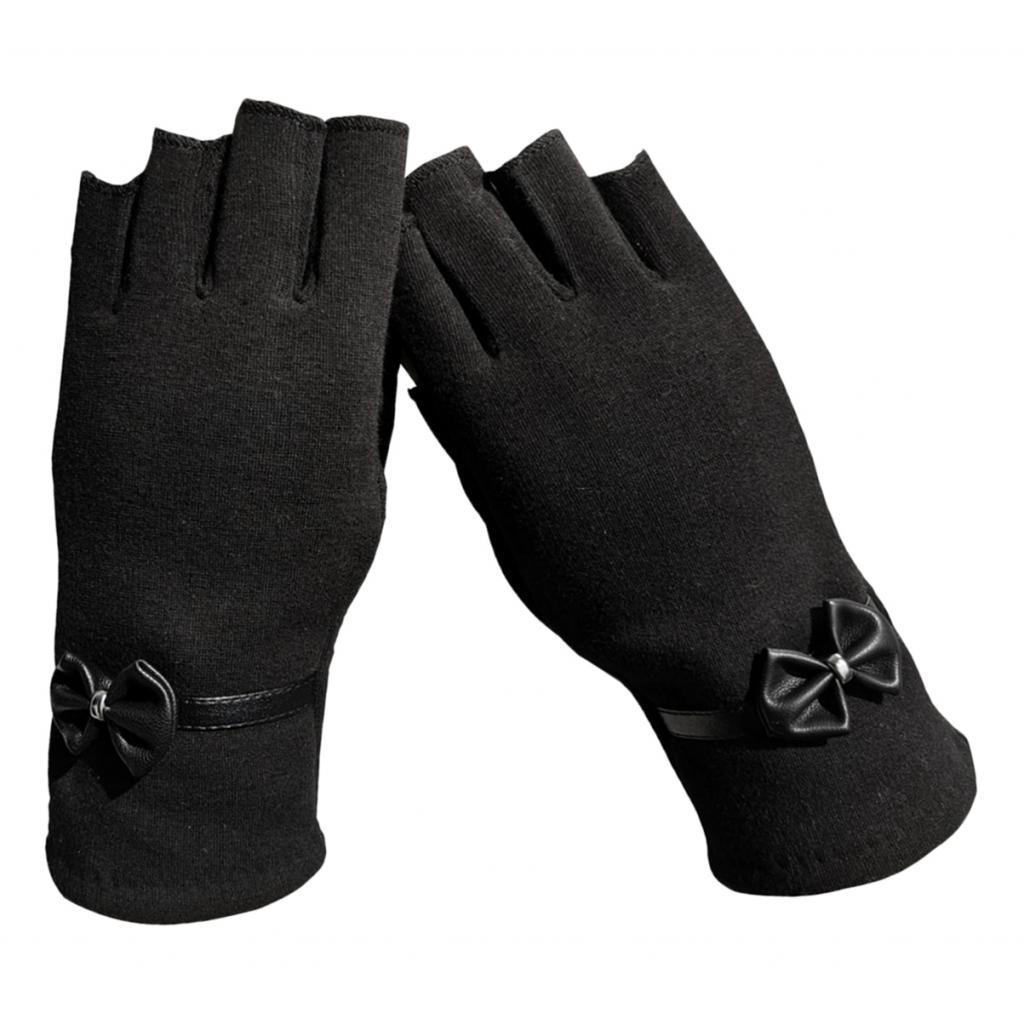 Winter Fingerless Half Gloves Motorcycle Warm Half Finger Cycling Gloves