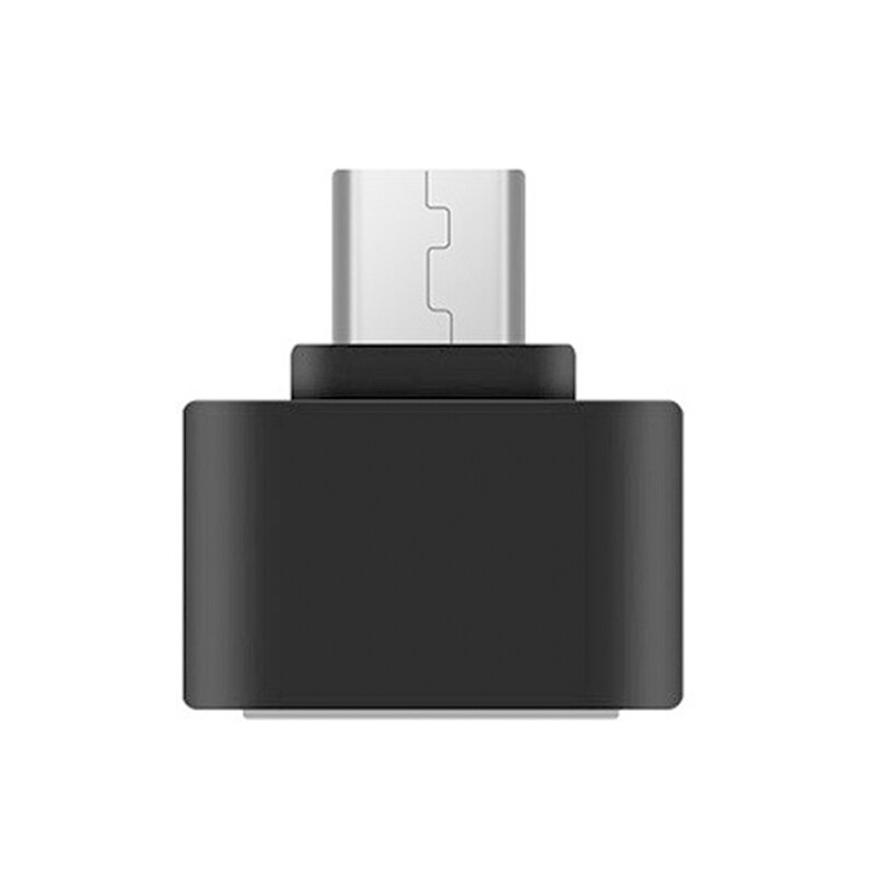 Type C Otg Adapter Usb C Male Naar Usb 2.0 Female Adapter Micro Usb Male Naar Usb Vrouwelijke Converter Voor macbook Samsung Huawei Otg: Black