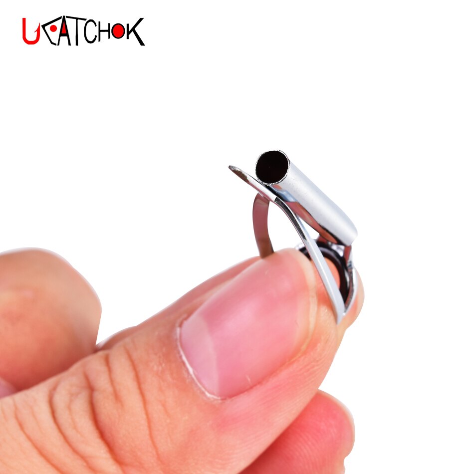 10 st/kit sic cr toppstyrningsfäste anti-vindande förbättrad version spöring återmontera reparationsguide byte av fiskespö tillbehör