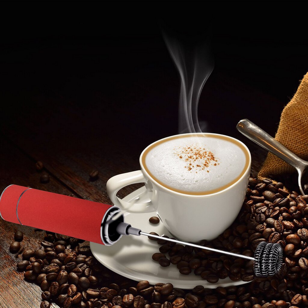 Elektrische Handheld Melkopschuimer Ei Mixer Koffie Cappucino Maken Schuim Maker